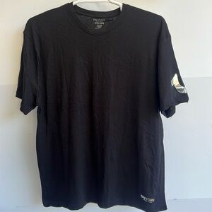 True Religion T Shirt Black with Silver Logo on Sleeve Size XL NEW WITHOUT TAGS